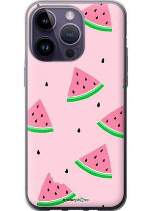 Чехол на iphone 14 pro max розовый арбуз "4314u-2667-10746"