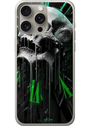 Чохол на iphone 15 pro max череп-годинник "4100u-3098-10746"