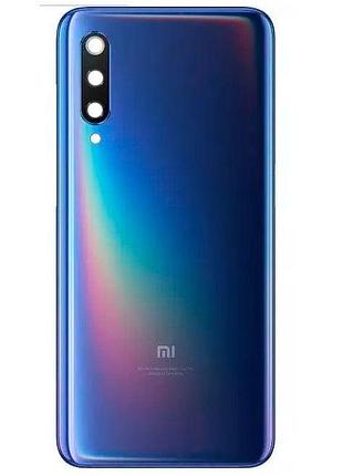 Крышка xiaomi mi9 со стеклом камеры, ocean blue