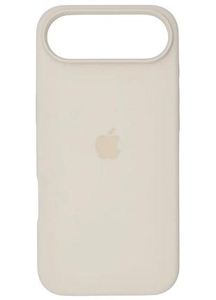 Чохол fiji silicone case для apple iphone 17 air бампер накладка soft touch з мікрофіброю antique white