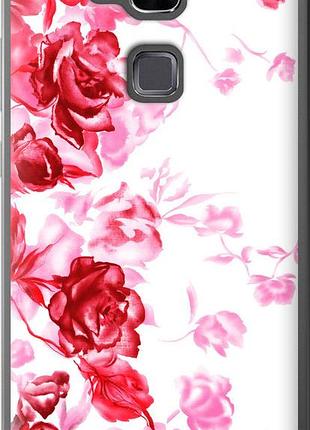 Чехол на huawei ascend mate 7 нарисованные розы "724u-140-10746"