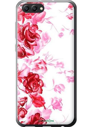 Чехол на huawei honor v10 / view 10 нарисованные розы "724u-1579-10746"