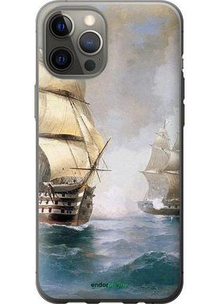 Чехол на iphone 12 pro max айвазовский. корабли "160u-2054-10746"