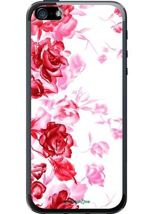 Чохол на iphone 5s намальовані троянди "724u-21-10746"