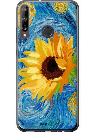 Чохол на huawei p40 lite e квіти жовто-блакитні "5308u-1875-10746"