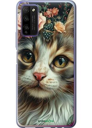Чехол на huawei honor 30 lite cats and flowers "6069u-2074-10746"