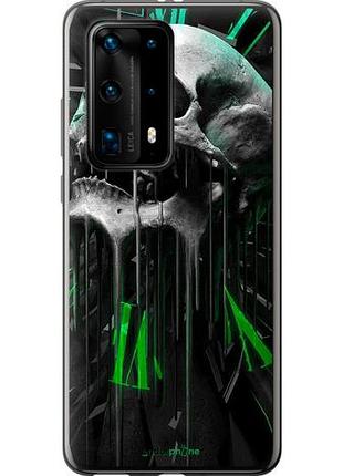 Чохол на huawei p40 pro plus череп-годинник "4100u-1917-10746"