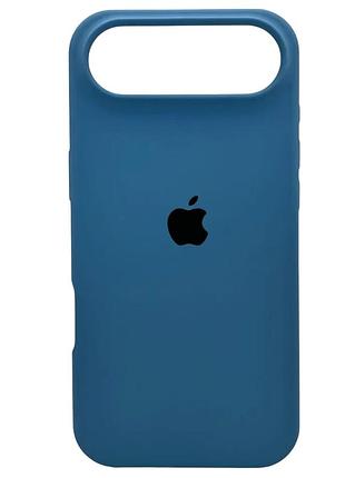 Чохол fiji silicone case для apple iphone 17 air бампер накладка soft touch з мікрофіброю cosmos blue