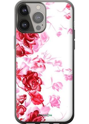 Чехол на iphone 13 pro max нарисованные розы "724u-2371-10746"