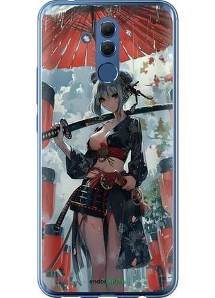 Чехол на huawei mate 20 lite гейша-воин "6124u-1575-10746"