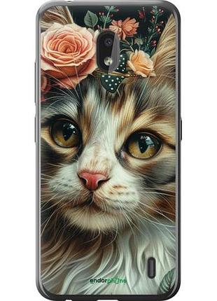 Чехол на nokia 2.2 cats and flowers "6069u-1706-10746"