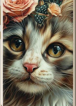 Чехол на huawei y6 ii cats and flowers "6069u-338-10746"