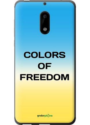 Чехол на nokia 6 colors of freedom "5453u-898-10746"