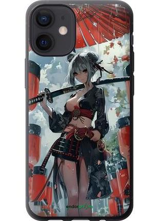 Чохол на iphone 12 mini гейша-воїн "6124u-2071-10746"