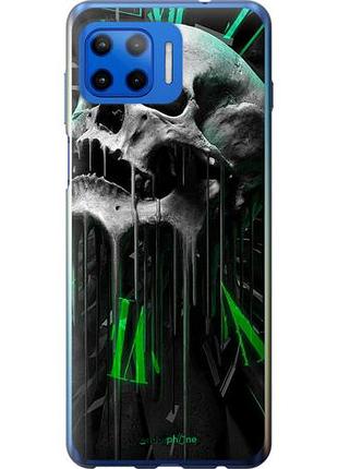 Чехол на motorola moto g plus череп-часы "4100u-2202-10746"