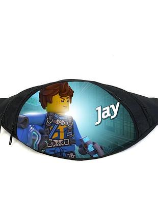 Поясная сумка бананка лего ниндзяго (l ninjago gb 06) gear bag черная