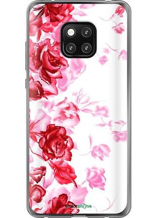 Чехол на huawei mate 20 pro нарисованные розы "724u-1567-10746"