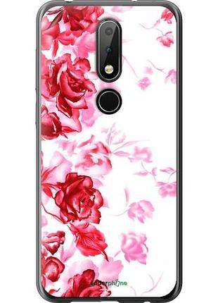 Чохол на nokia 6.1 plus намальовані троянди "724u-1539-10746"