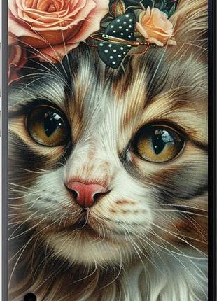 Чехол на huawei honor 6 plus cats and flowers "6069u-179-10746"