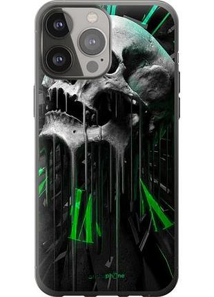 Чехол на iphone 13 pro max череп-часы "4100u-2371-10746"