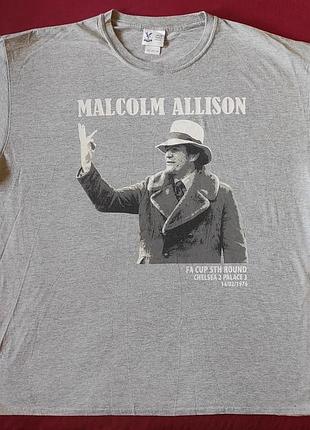 Футболка с тренером crystal palace малкольм элисон malcolm allison кристалл пелас спорт футбол
