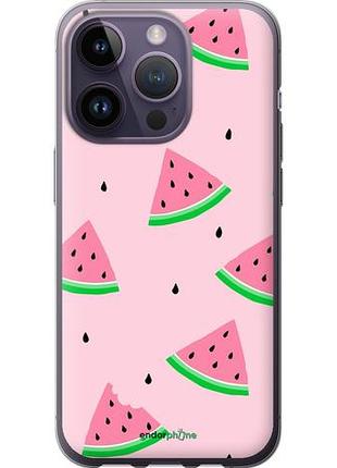 Чехол на iphone 14 pro розовый арбуз "4314u-2646-10746"