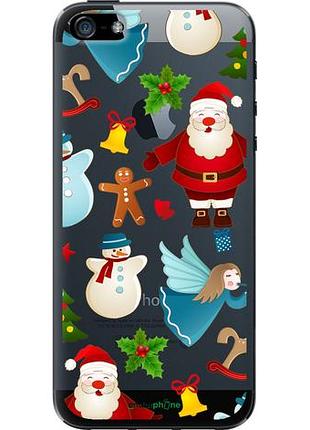 Чехол на iphone se новогодний 1 "4614u-214-10746"
