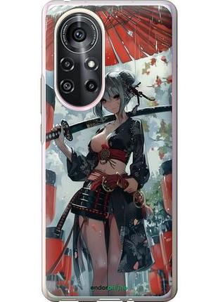 Чехол на huawei nova 8 pro гейша-воин "6124u-2246-10746"