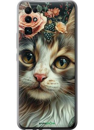 Чехол на huawei honor 30 cats and flowers "6069u-1921-10746"