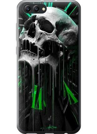 Чохол на huawei honor v10 / view 10 череп-годинник "4100u-1579-10746"