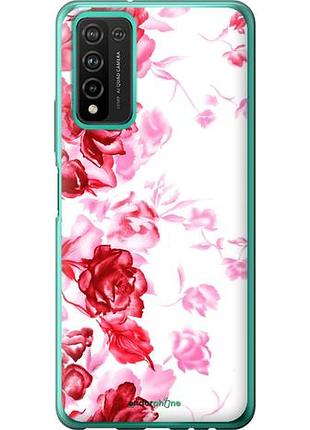 Чехол на huawei honor 10x lite нарисованные розы "724u-2198-10746"