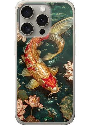 Чехол на iphone 15 pro мелодия лотоса "6106u-3096-10746"