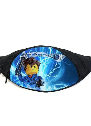 Поясная сумка бананка лего ниндзяго (l ninjago gb 03) gear bag черная