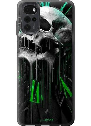 Чохол на motorola g22 череп-годинник "4100u-2681-10746"