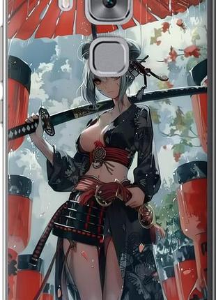 Чехол на huawei nova plus гейша-воин "6124u-961-10746"