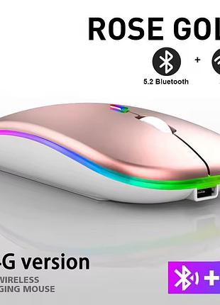 Usb-беспроводная компьютерная мышь, зарядка, светящаяся 2,4g rg001