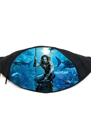 Поясная сумка бананка аквамен (aquaman gb 01) gear bag черная