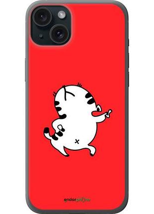 Чехол на iphone 15 plus котик "4577u-3097-10746"