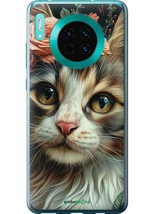 Чехол на huawei mate 30 cats and flowers "6069u-1773-10746"