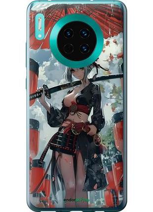 Чехол на huawei mate 30 гейша-воин "6124u-1773-10746"