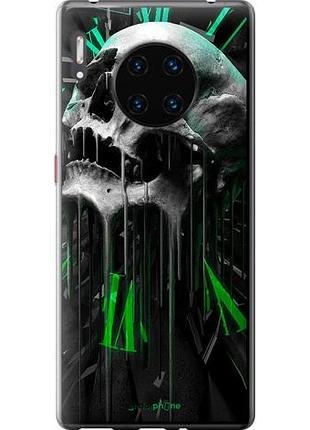 Чехол на huawei mate 30 pro череп-часы "4100u-1796-10746"