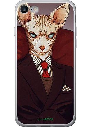 Чехол на iphone se 2022 кот в костюме "4141u-3737-10746"