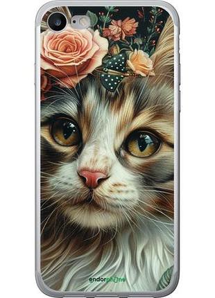 Чехол на iphone se 2020 cats and flowers "6069u-2013-10746"