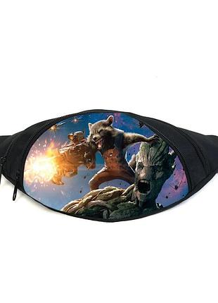 Поясная сумка бананка стражи галактики (guardians of the galaxy gb 04) gear bag черная