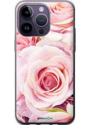Чехол на iphone 14 pro max розы "525u-2667-10746"