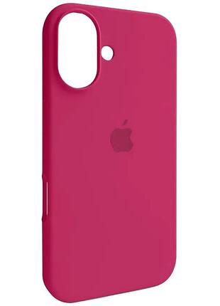 Чехол fiji silicone case для apple iphone 17 бампер накладка soft touch с микрофиброй rose red