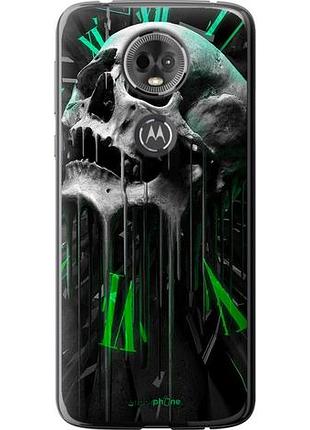 Чохол на motorola moto e5 plus череп-годинник "4100u-1412-10746"