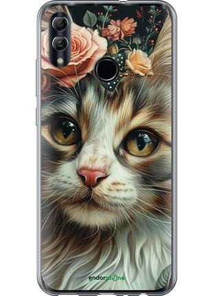 Чехол на huawei honor 10 lite cats and flowers "6069u-1618-10746"