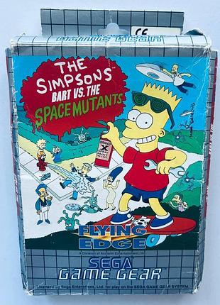 The simpsons bart vs. the space mutants, б/у, английская версия - картридж для sega game gear