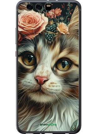 Чехол на huawei p10 plus cats and flowers "6069u-963-10746"